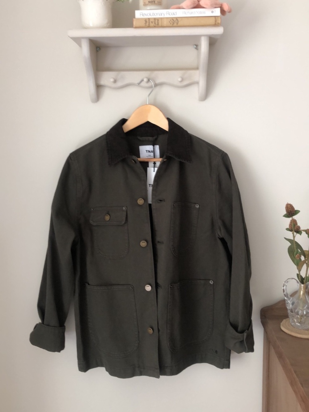 TNA Aritzia Barnett Light Jacket - Olive Green - Size 2XS